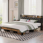 Bed Frame Storage Headboard