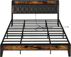 Bed Frame Storage Headboard