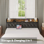 Bed Frame Storage Headboard