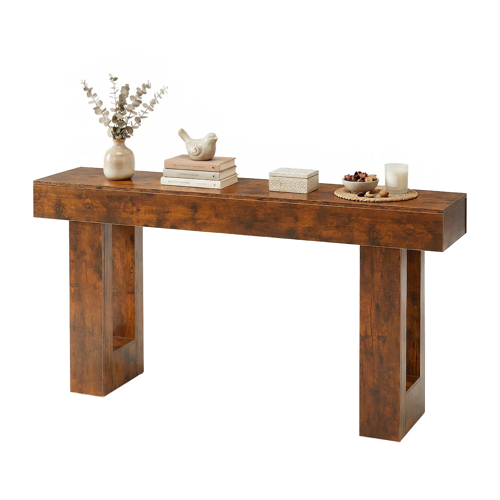 63" Rustic Console Table — Entryway or Sofa Table