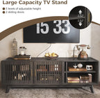 63'' TV Stand with Charging Station