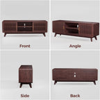 63'' Red Walnut TV Stand