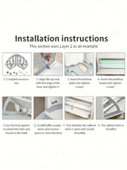 Rotating Double-Layer Shoe Cabinet Hinges