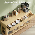 IRONCK Buffet Cabinet with Glass Door