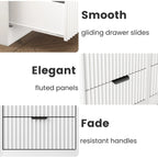 LED Nightstands with Charging Station