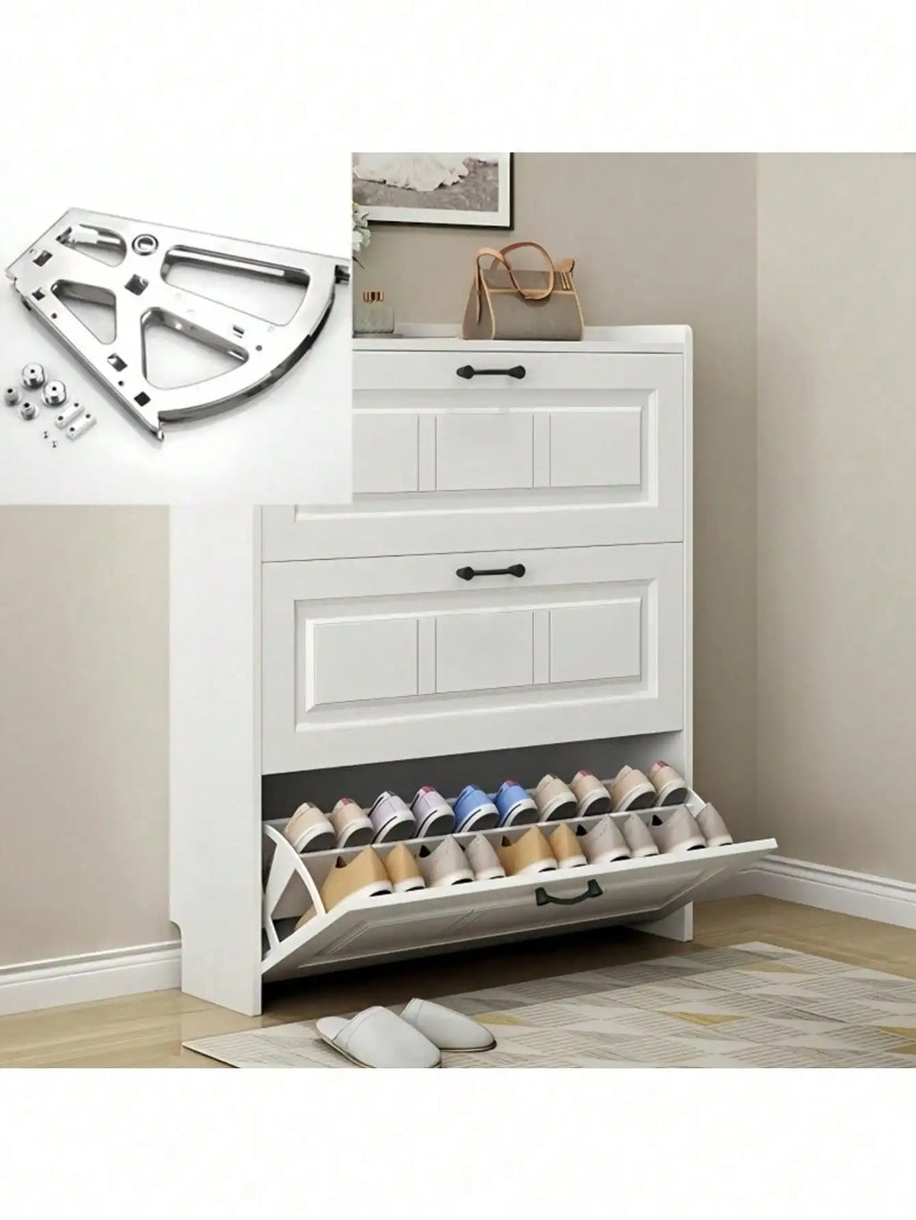 Rotating Double-Layer Shoe Cabinet Hinges